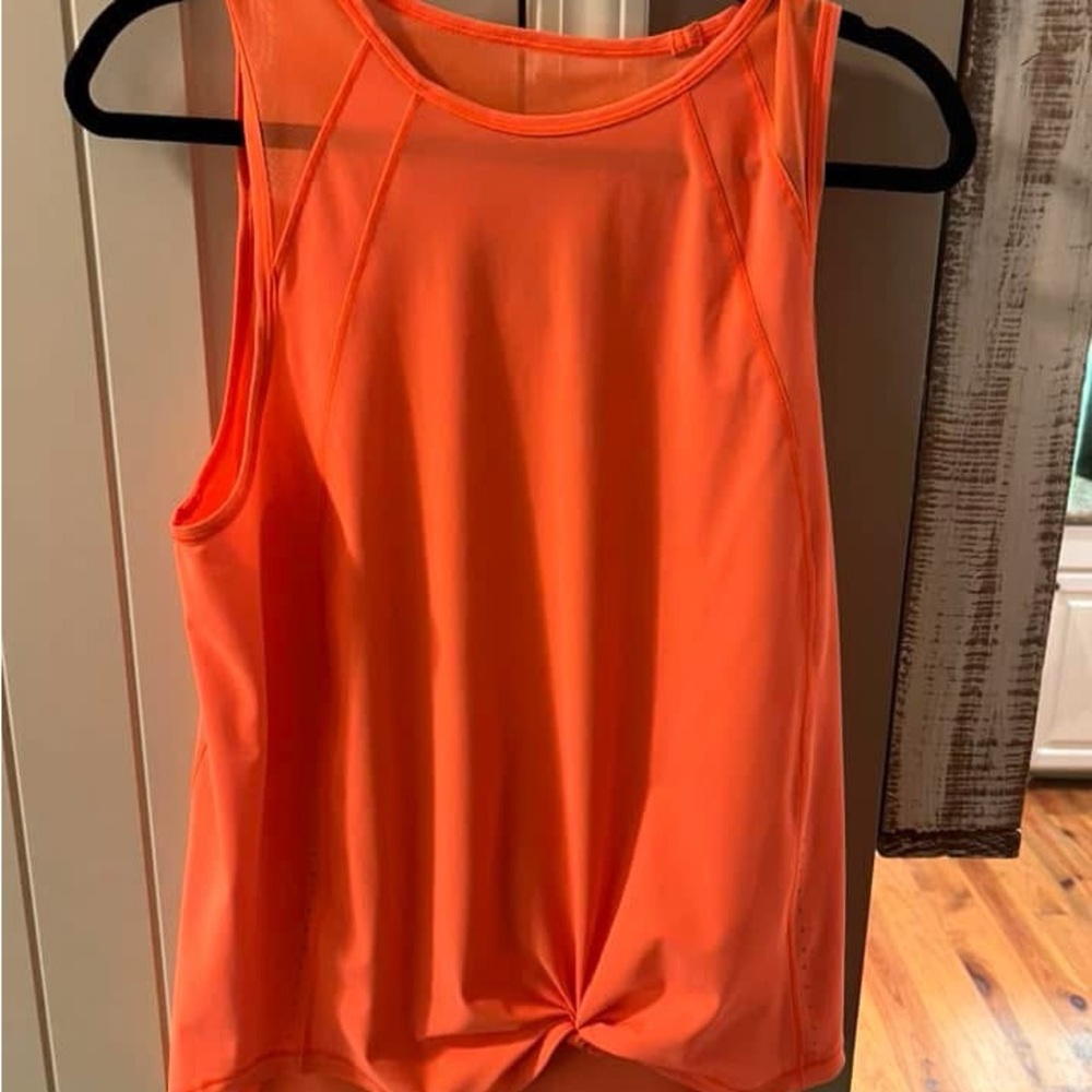 Women's Orange Sleeveless Top